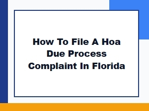 Florida Hoa Complaint Dispute Guide