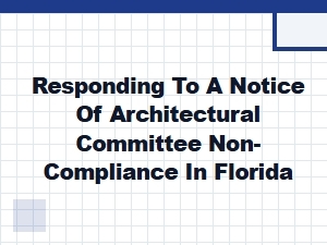 Documenting Florida Architectural Notice Responses