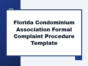Template for Filing a Condominium Association Complaint