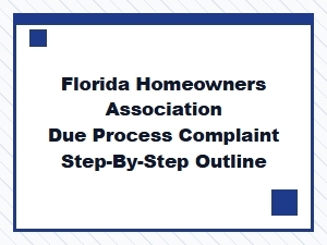 Florida Hoa Due Process Complaint Guide