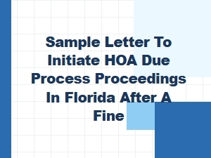 Florida Hoa Fine Appeal Letter Template